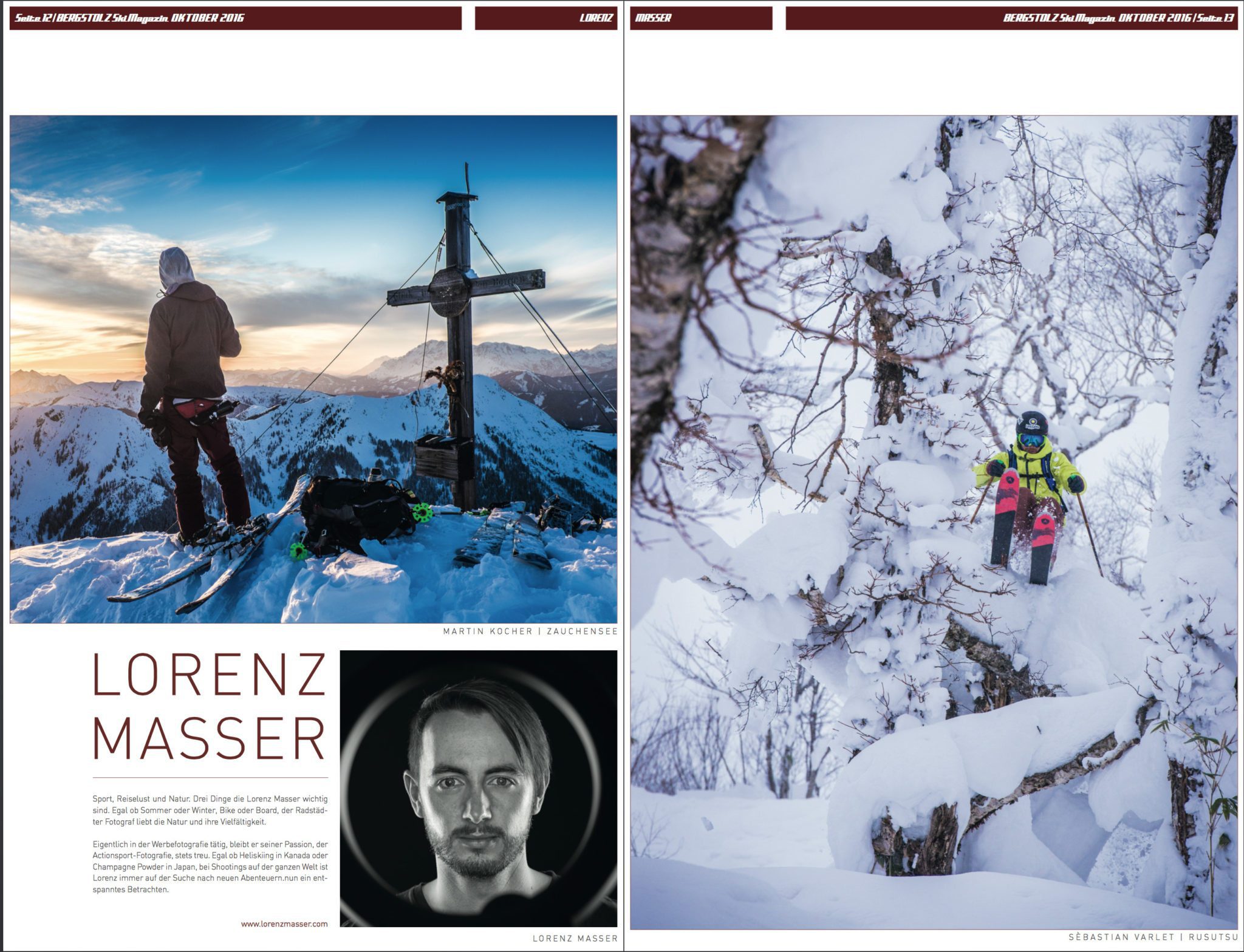 Zeitungsartikel, Lorenz Masser, Bergstolz, Fotograf Land Salzburg