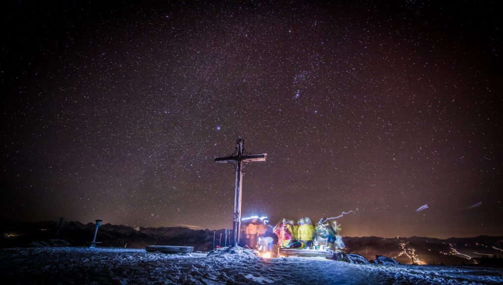 Rossbrand, Radstadt, Sterne, Skitour, Gipfelkreuz, Fotograf, Lorenz Masser