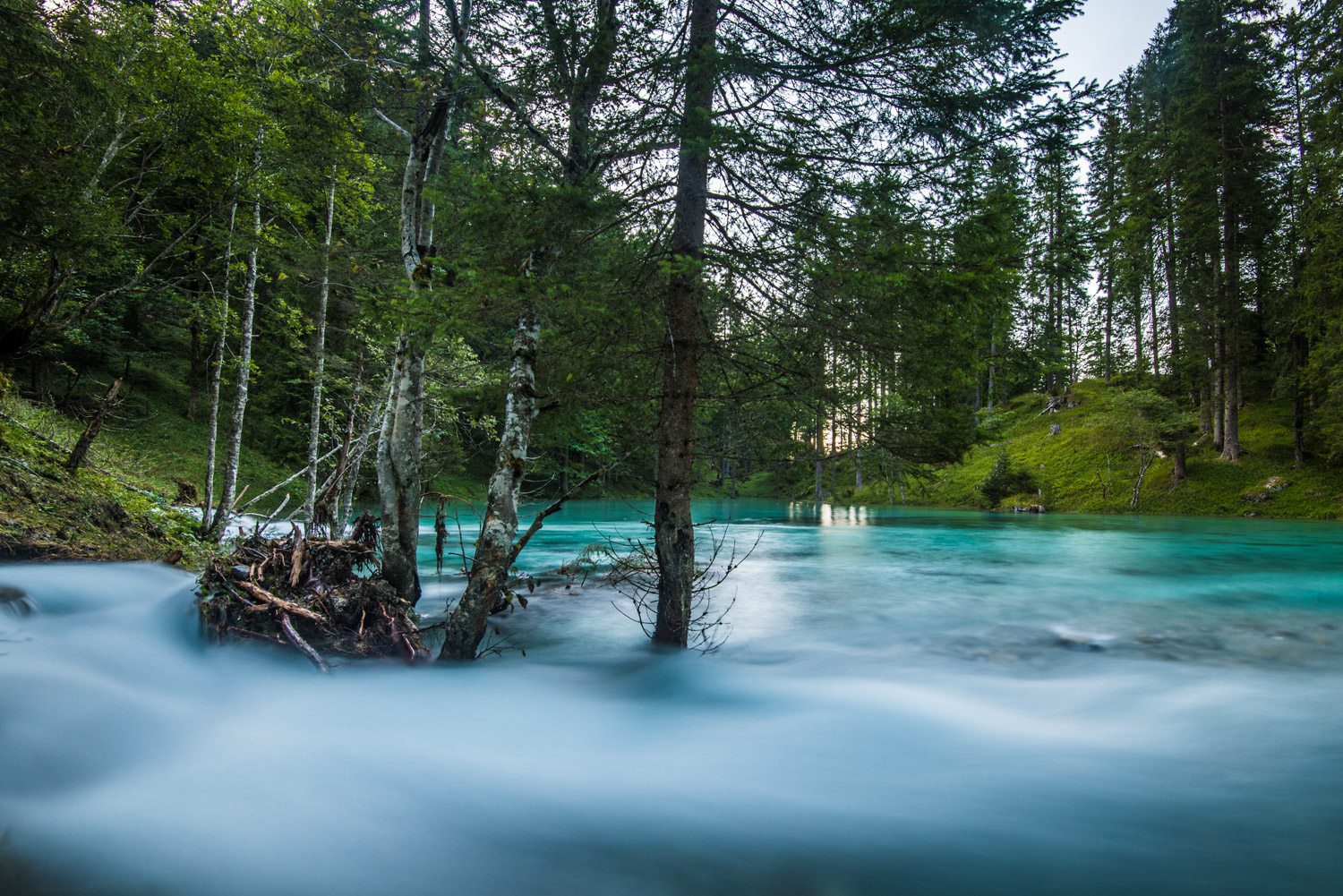 Kleinarler See Jägersee im Salzburger Land, Blaue Seen